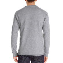 Load image into Gallery viewer, Mens Casual Round Neck Buttons Shirt Tops Soild Color Long Sleeves Slim Fit Tee