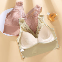 Cargar imagen en el visor de la galería, Lace Fixed Cup Push-Up Sleep Bra