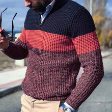 Load image into Gallery viewer, V-hals Kleur Gebreide Coltrui Sweater