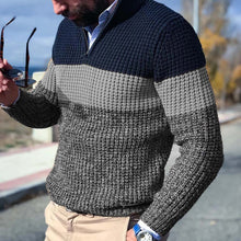 Load image into Gallery viewer, V-hals Kleur Gebreide Coltrui Sweater