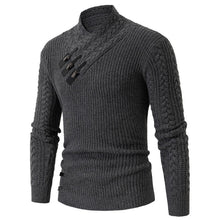 Cargar imagen en el visor de la galería, Winter Men's Neck Sweater Large Size Pullover Autumn Winter Warm Sweater