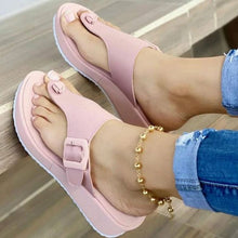 Load image into Gallery viewer, Ladies Platform Flip Flops