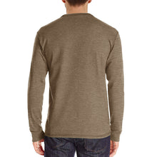 Load image into Gallery viewer, Mens Casual Round Neck Buttons Shirt Tops Soild Color Long Sleeves Slim Fit Tee