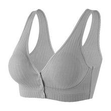 Cargar imagen en el visor de la galería, Cotton Breathable Plus Size Front Button Bra