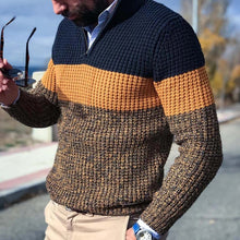 Load image into Gallery viewer, V-hals Kleur Gebreide Coltrui Sweater