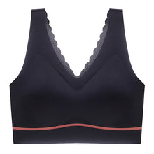 Cargar imagen en el visor de la galería, Women's seamless push-up latex deep V comfortable bra