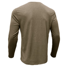 Load image into Gallery viewer, Mens Casual Round Neck Buttons Shirt Tops Soild Color Long Sleeves Slim Fit Tee