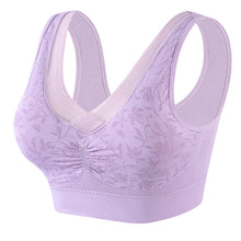 Cargar imagen en el visor de la galería, Women's cotton breathable plus size vest style bra