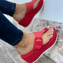 Load image into Gallery viewer, Ladies Platform Flip Flops