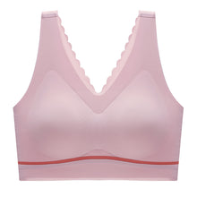 Cargar imagen en el visor de la galería, Women's seamless push-up latex deep V comfortable bra