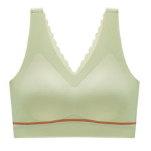 Cargar imagen en el visor de la galería, Women's seamless push-up latex deep V comfortable bra