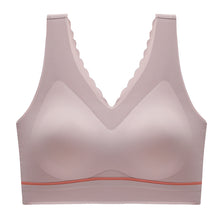 Cargar imagen en el visor de la galería, Women's seamless push-up latex deep V comfortable bra
