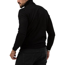 Cargar imagen en el visor de la galería, Men's Cotton Blend Turtle Neck Knitted Slim Sweater