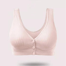 Cargar imagen en el visor de la galería, Cotton Breathable Plus Size Front Button Bra