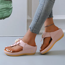 Load image into Gallery viewer, Summer Beach Platform Flip Flops