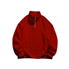 Load image into Gallery viewer, Men's Solid Color Casual Fleece Warm Zipper Stand Sweatshirt