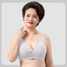 Cargar imagen en el visor de la galería, Cotton Breathable Plus Size Front Button Bra