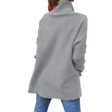 Load image into Gallery viewer, Soft Cotton Stand Collar Large Size Long Sleeve Tops Ladies Jumper Loose Tunic Casual T-Shirts