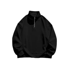 Load image into Gallery viewer, Men's Solid Color Casual Fleece Warm Zipper Stand Sweatshirt