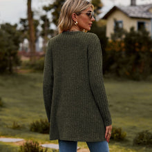 Load image into Gallery viewer, Sweaters for Women Cardigan Dressy Solid Open Front Long Knited Cardigan Sweater Fashion Loose Fit Coat Tops