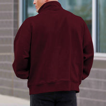 Load image into Gallery viewer, Men's Solid Color Casual Fleece Warm Zipper Stand Sweatshirt