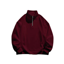 Load image into Gallery viewer, Men's Solid Color Casual Fleece Warm Zipper Stand Sweatshirt