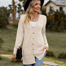 Load image into Gallery viewer, Sweaters for Women Cardigan Dressy Solid Open Front Long Knited Cardigan Sweater Fashion Loose Fit Coat Tops