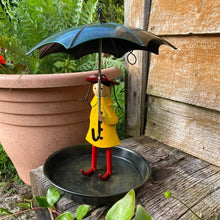 Cargar imagen en el visor de la galería, Hanging Umbrella Girl Bird Feeder Garden Decor