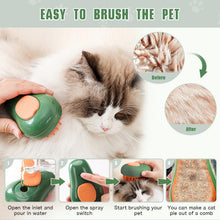 Cargar imagen en el visor de la galería, 3 in 1 Cat Steamy Brush for Massage, Clean and Removing Loose Hair