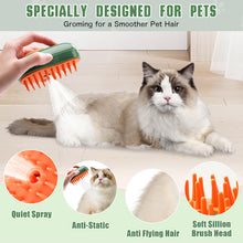 Cargar imagen en el visor de la galería, 3 in 1 Cat Steamy Brush for Massage, Clean and Removing Loose Hair