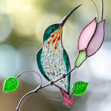 Cargar imagen en el visor de la galería, Hummingbird Stained Glass Window Hangings