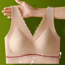 Cargar imagen en el visor de la galería, Women's seamless push-up latex deep V comfortable bra