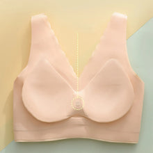 Cargar imagen en el visor de la galería, Women's seamless push-up latex deep V comfortable bra