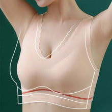 Cargar imagen en el visor de la galería, Women's seamless push-up latex deep V comfortable bra