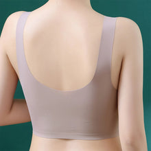 Cargar imagen en el visor de la galería, Women's seamless push-up latex deep V comfortable bra