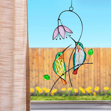 Cargar imagen en el visor de la galería, Hummingbird Stained Glass Window Hangings