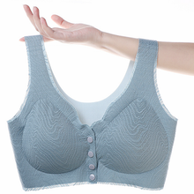 Cargar imagen en el visor de la galería, Women's front button lace wireless bra