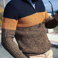 Load image into Gallery viewer, V-hals Kleur Gebreide Coltrui Sweater