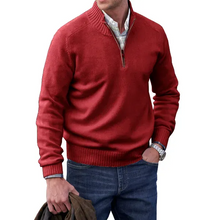 Cargar imagen en el visor de la galerĆa, š„MEN'S CASHMERE ZIPPER BASIC SWEATERš„
