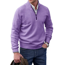 Cargar imagen en el visor de la galerĆa, š„MEN'S CASHMERE ZIPPER BASIC SWEATERš„