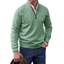 Cargar imagen en el visor de la galerĆa, š„MEN'S CASHMERE ZIPPER BASIC SWEATERš„