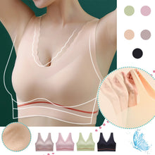 Cargar imagen en el visor de la galería, Women's seamless push-up latex deep V comfortable bra