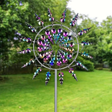 Cargar imagen en el visor de la galería, Metal Windmill 3D Kinetic Sculpture