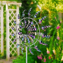 Cargar imagen en el visor de la galería, Metal Windmill 3D Kinetic Sculpture
