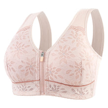Cargar imagen en el visor de la galería, Plus Size Front Closure Wireless Bra Lace Women Underwear