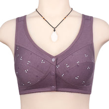 Load image into Gallery viewer, Ladies Soft Cotton Thin Cup Front Button Underwear
