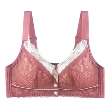 Cargar imagen en el visor de la galería, Women's Lace Front Button Adjustable Straps Bra