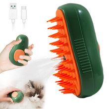 Cargar imagen en el visor de la galería, 3 in 1 Cat Steamy Brush for Massage, Clean and Removing Loose Hair
