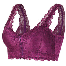 Load image into Gallery viewer, Women's Zip Front Lace Push Up Bra
