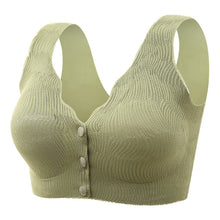 Load image into Gallery viewer, Lce silk front button wire free latex bra